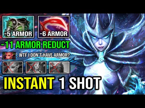 WTF -11 Armor Reduct 1 Shot Instant Delete Enemy with Desolator AC on LEVEL 30 Hard Carry PA Dota 2