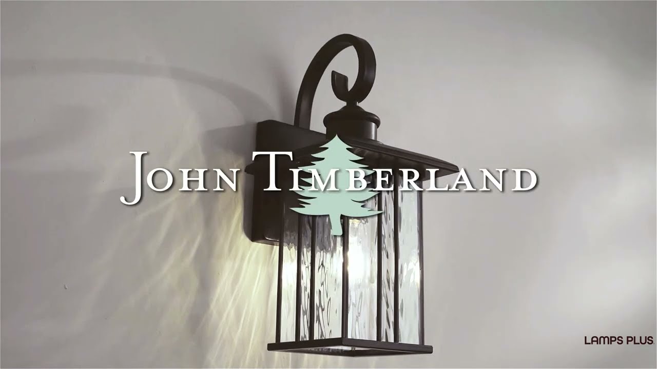 Video 1 Watch A Video About the John Timberland Deaver Bronze Lantern Outdoor Wall Light