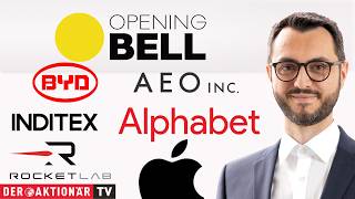 Opening Bell: Apple, Alphabet/ Fortum, Rocket Lab, Inditex, American E