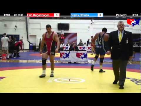 Schultz MFS 120 KG Champ. Round 1: Eric Bugenhagen (Badger WC) vs. Sunny Dhinsa (Canada)