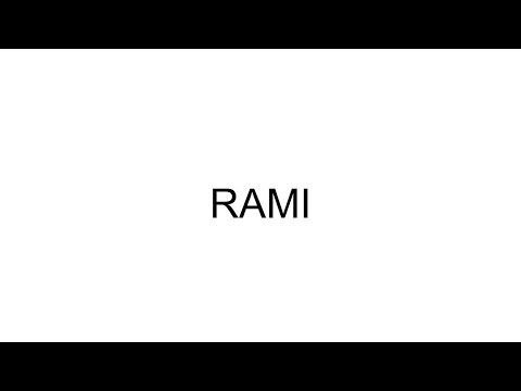 How to Pronounce Rami | Pronunciation Guide