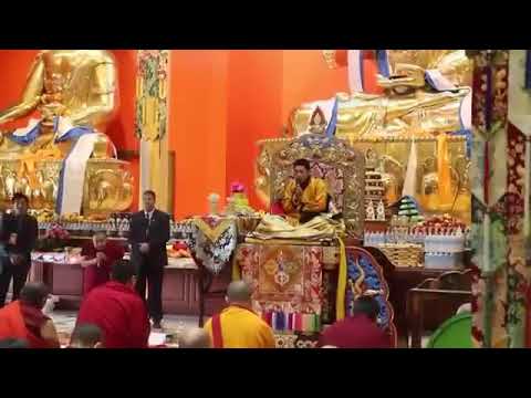 Tenshug for H.H. Trijang Chocktrul Rinpoche at Gaden Khachoe Shing