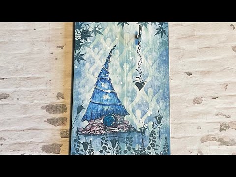 New Home Key hook Design by Jo Rice #laviniastamps #distressoxideinkpads