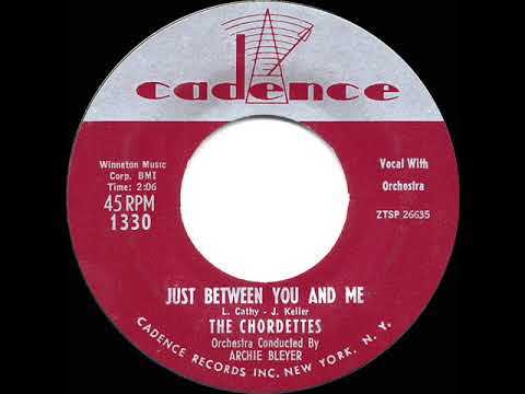 1957 HITS ARCHIVE: Just Between You And Me - Chordettes