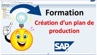Création d'un plan de production