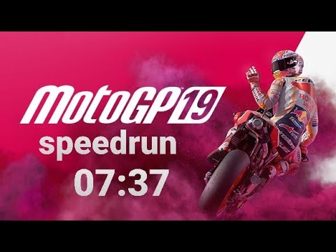 MotoGP 19 Speedrun % World Record 07:37 (Ps4)