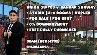 Union Suites @ Bandar Sunway | 469sqft | 2 Rooms | Fully Furnished [Video Viewing]