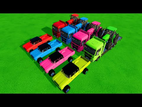 TRANSPORT LAMBORGHINI URUS WITH LAMBORGHINI TRACTORS - Farming Simulator 22