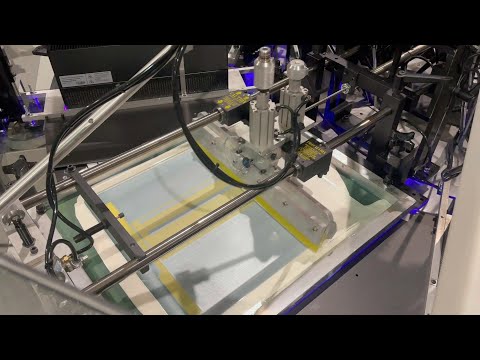 5 COLOR FULLY AUTOMATIC ROTARY INDEX SCREEN PRINTING MACHINE - MODEL NCC - LED CURING