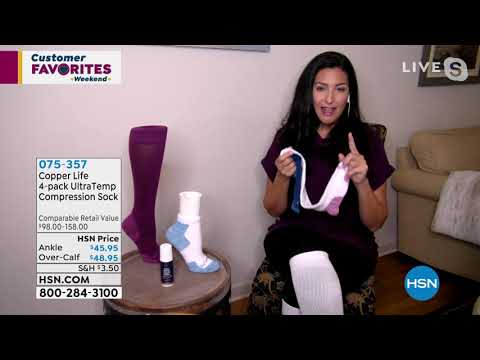 Copper Life 4pack UltraTemp OvertheCalf Compression Socks