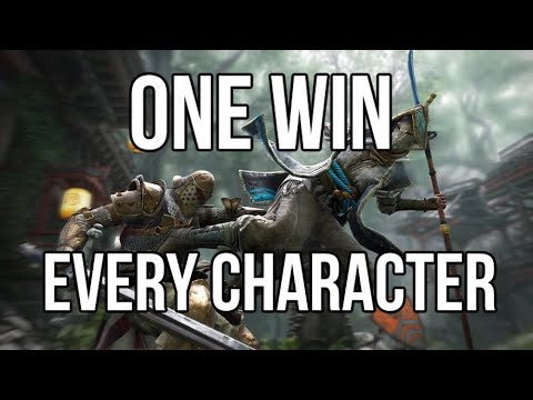 FOR HONOR IRONMAN CHALLENGE - 1 WIN WITH EVERY CHARACTER