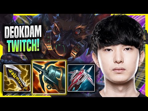 DEOKDAM IS A GOD WITH TWITCH! - DK deokdam Plays Twitch ADC vs Caitlyn! | Season 2022