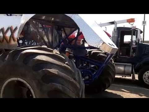 TMAXX monster truck inside pits@Clark County Fair 2014