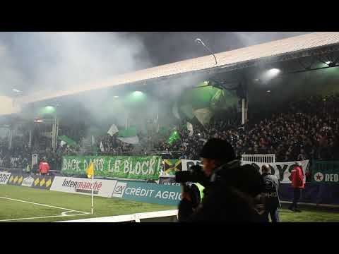 Red Star FC - SM Caen Tribune Rino Della Negra 32e de finale de Coupe de France 2018-2019