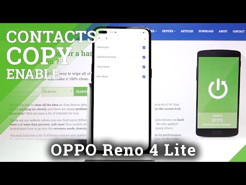 How to Copy Contacts in OPPO Reno 4 Lite – Move Phone Numbers