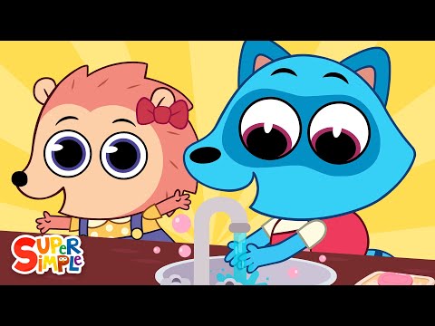 First We Wash Our Hands | Kids Songs | Super Simple Songs
