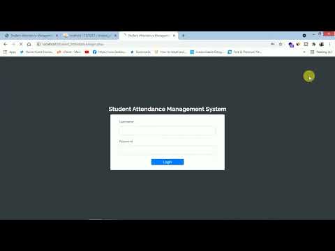 Student Attendance Management System in PHP,  MySQL, CSS and Bootstrap. -Starsite programmers