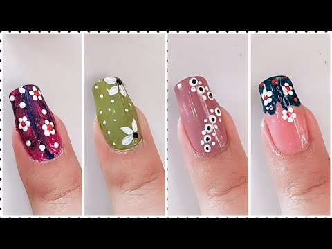 Easy Nail Art designs 2024// Diseños de uñas Cortas Elegants y sencillas 2024