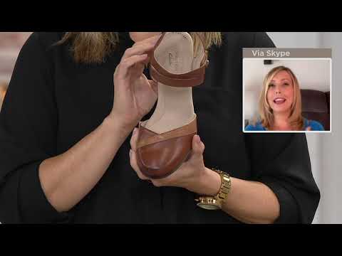 Clarks Collection Leather Heeled Mary Janes - Valarie Rally on QVC