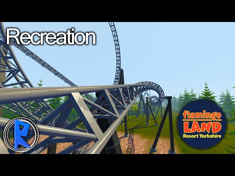 Flamingo Land 2021 New Inversion Coaster! Intamin 10 Looper - Recreation POV