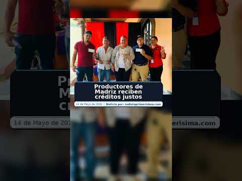 Productores de Madriz reciben créditos justos