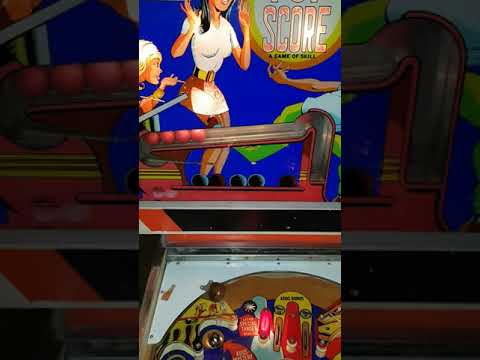 Brief Top Score Gottlieb 2 Player Pinball machine demo