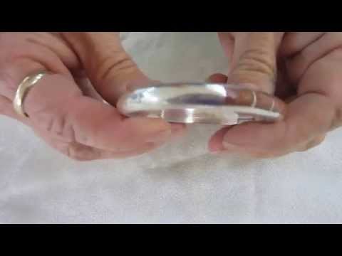 950 Silver Bracelet Made in Mexico Stamped TN-50 4 Gold Bronze Metallic Inlaid