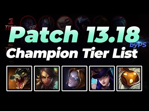 Patch 13.18 Tier List