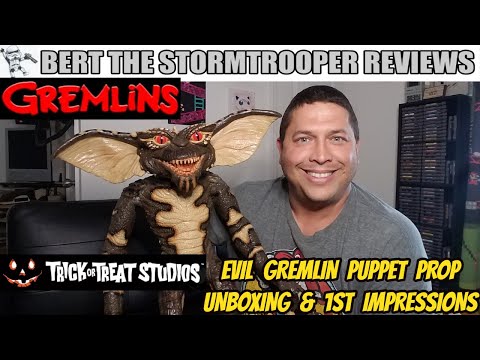 Trick Or Treat Studios Evil GREMLIN Puppet Prop First Impression Review! Bert the  Stormtrooper!