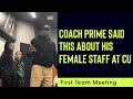 Deion Sanders sets the record straight about his female staff at CU. #coachprime #deionsanders