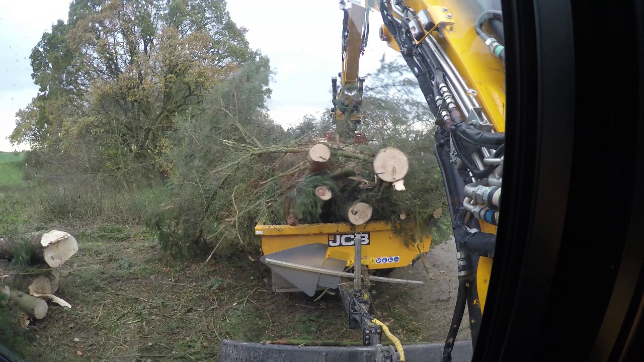 JCB Hydradigi brug med trailer