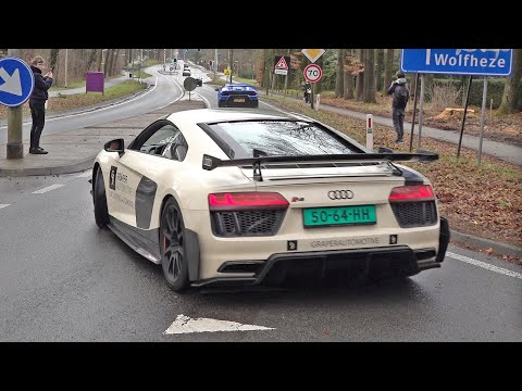 Audi R8 V10 Plus Performance Parts with Akrapovic Exhaust! Revs, Accelerations & Lovely Sounds!