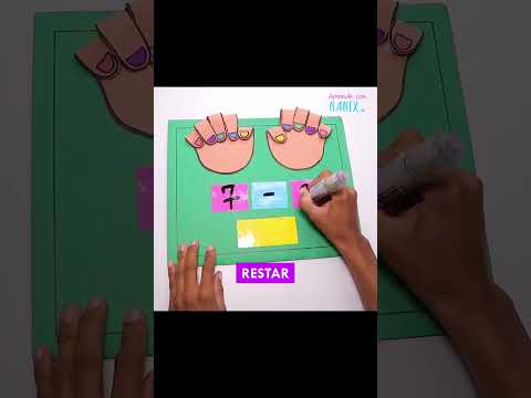 Enseña a tu pequeño a sumar y restar súper rápido. Sígueme para más ideas! #matemática #sumas