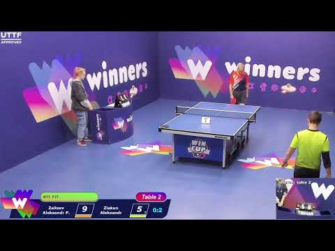 WINners CUP table 2  11.01  Zaitsev Aleksandr P. - Ziakun Aleksandr  11:00