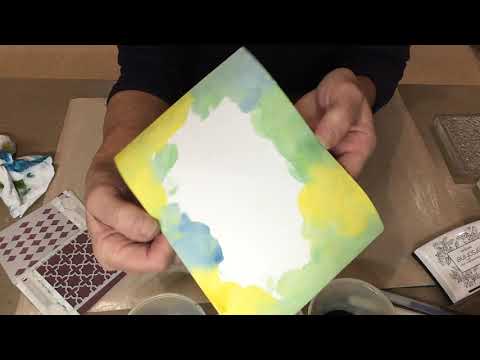 Ink spray mists, stamps and inky backgrounds