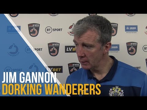 Jim Gannon Post-Match Interview - Dorking Wanderers