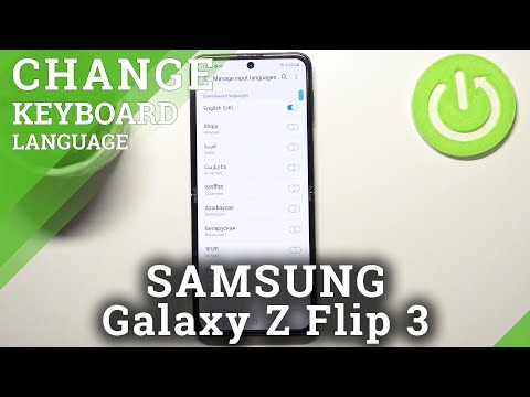 How to Change Keyboard Language in SAMSUNG Galaxy Z Flip3 5G - Keyboard Settings