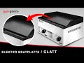 Commercial Electric Griddle Plate Smooth 2-Zone Countertop - 600×335 mm - 4.4 kW - 50-300°C - 230V