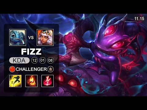 Mango Fish Fizz Mid vs Qiyana - CN Challenger Patch 11.15