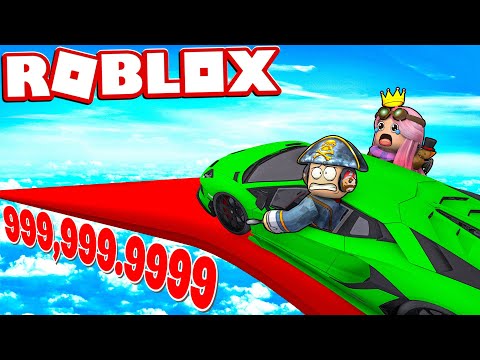 LO SCIVOLO CON LE AUTO DA 999.999.999 METRI SU ROBLOX!