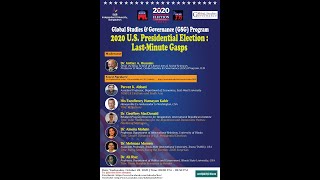 2020 US Election: Last Minute Gasps, Webinar, October 28, 2020