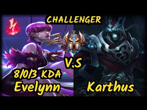 OPT Dardoch (EVELYNN) vs KARTHUS - 8/0/3 KDA JUNGLE CHALLENGER GAMEPLAY - NA