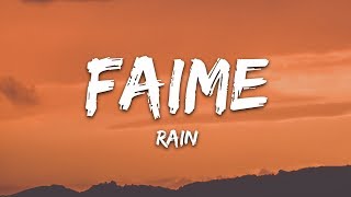 Faime - Rain (Lyrics) - YouTube