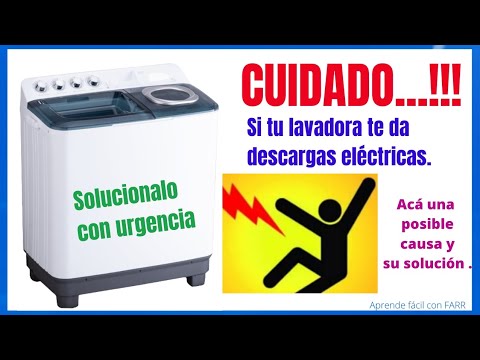 Cómo reparar una lavadora cuando PASA CORRIENTE y da descargas eléctricas.