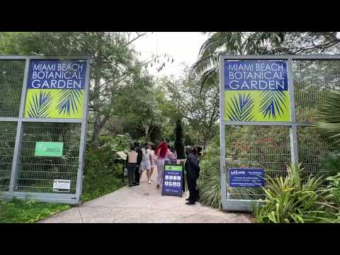 Walking Miami Beach Botanical Garden February 4, 2023