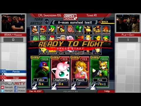 CFL Smackdown 155 Melee - BSWA + Komodo vs Plup + Oaty - Doubles