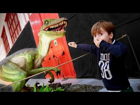 JURASSIC PARK IN REAL LIFE!! Dinosaurs Indoor Playground for Kids