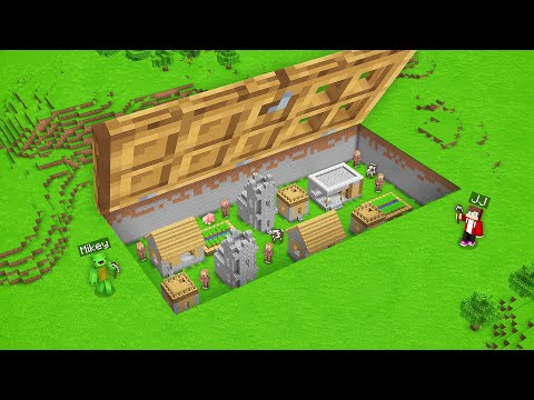UNBELIEVABLE! Tiny Village Found Behind Huge Door in Minecraft