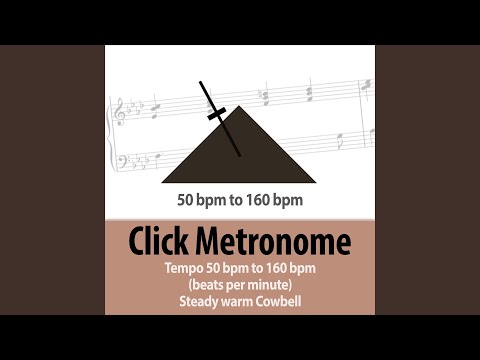 50 bpm (beats per minute) Click Metronome - Steady Tempo Warm Cowbell