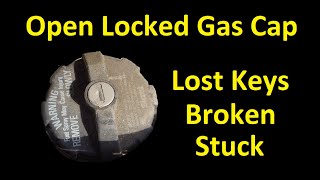 OPEN A LOCKED GAS CAP ~ HOW TO FIX BROKEN OR STUCK DIY ~ DAILY WORK VLOG 2020 0059